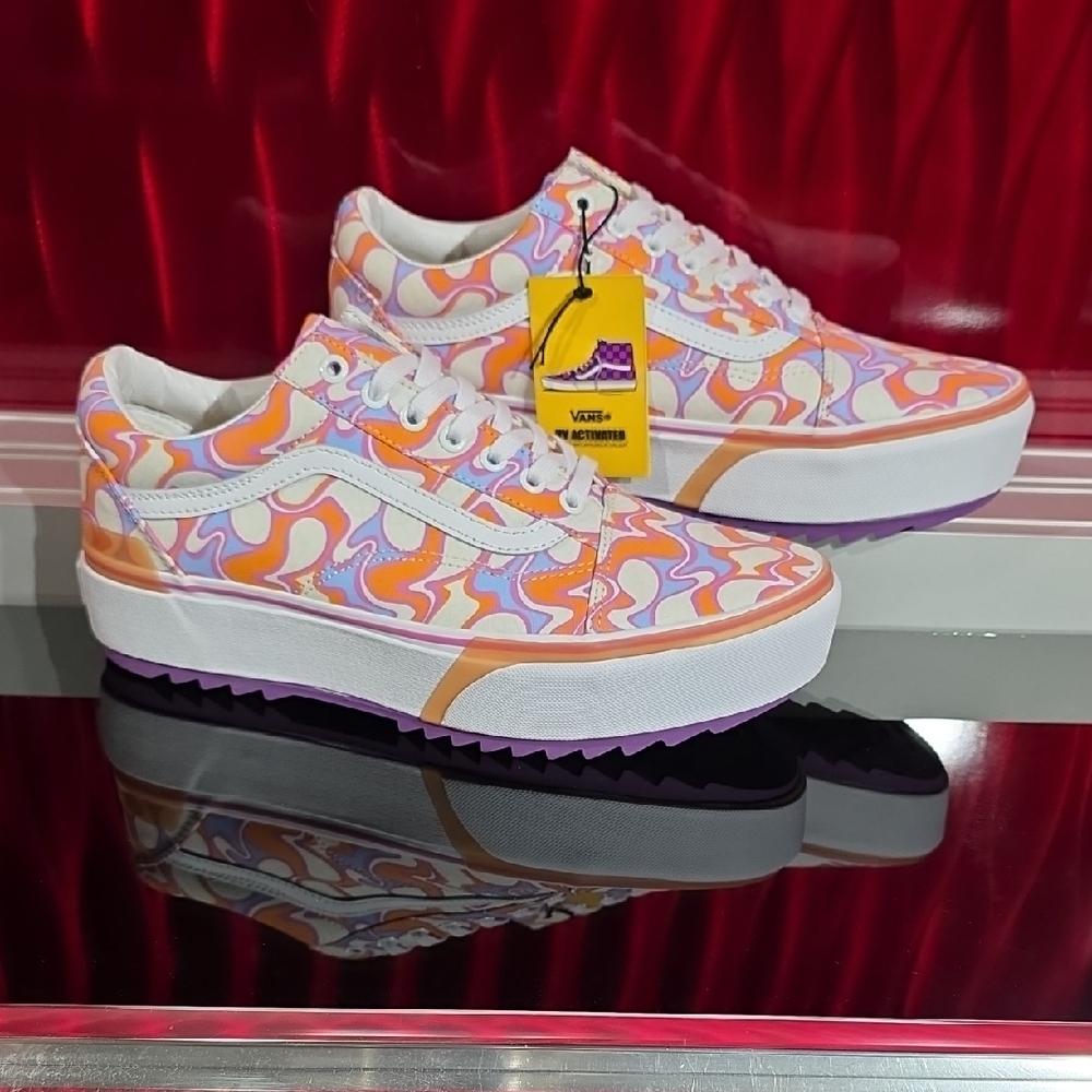 Vans Old Skool Stac UV Ink Peace New Men’s 10 Women’s 11.5